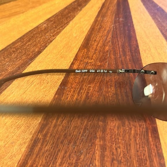 Dolce & Gabbana D&G 2099 D36 Sunglasses rimless gunmetal...